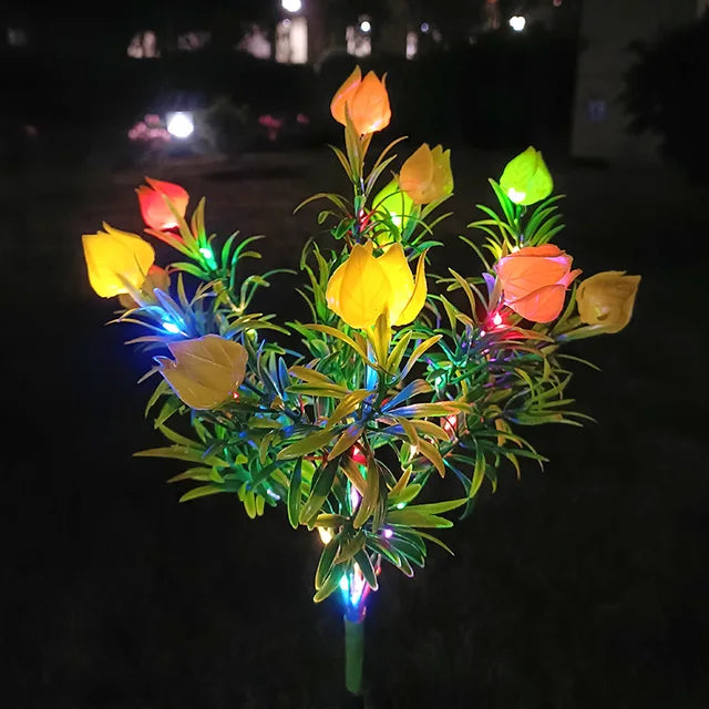 Skorter | SolarGardenia - Solar Energy LED Garden Lighting – Weather Resistant Outdoor Lamp for Garden, Balcony & Terrace