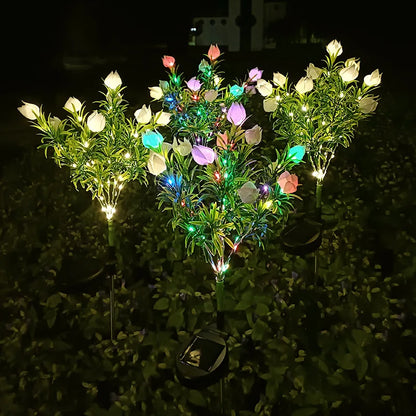 Skorter | SolarGardenia - Solar Energy LED Garden Lighting – Weather Resistant Outdoor Lamp for Garden, Balcony & Terrace