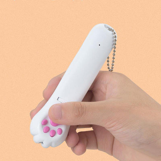 Skorter | PurrPlay USB-uppladdningsbar kattlaserleksak – interaktiv LED-lampa med 4 patroner