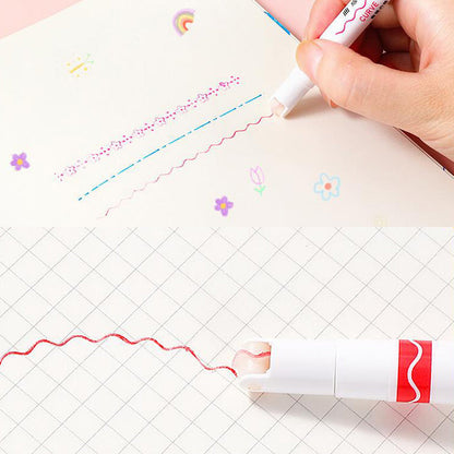 Skorter | BEST GIFTS FOR CHILDREN - Dual Tip Markers with 6 different curve shapes fine tips