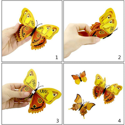 Skorter | 3D Butterfly Wall Mosaic Sticker