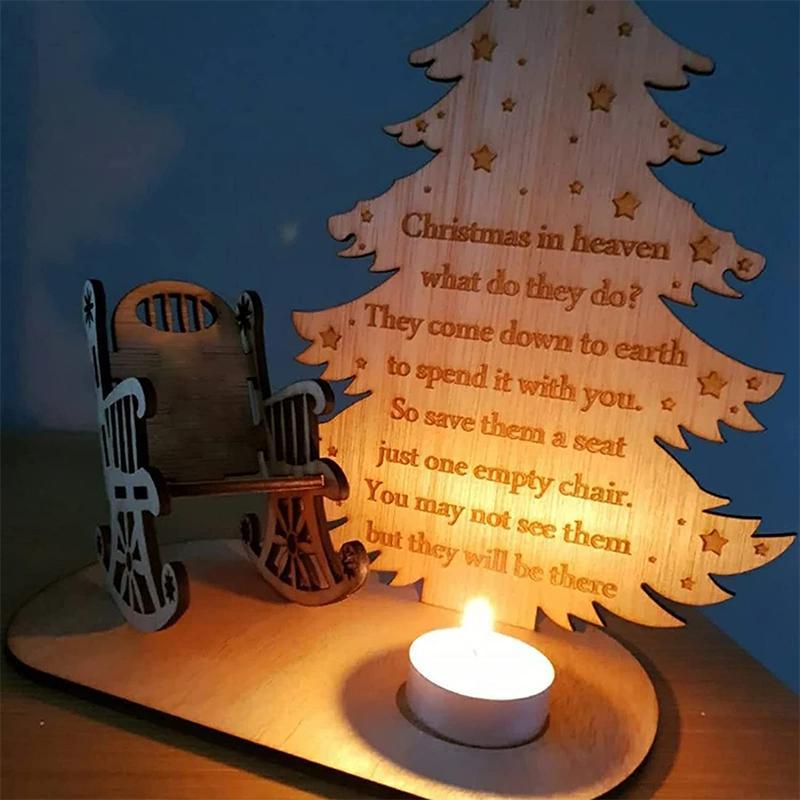 Skorter | Christmas Memorial Candles Ornament In Memory of Loved Ones
