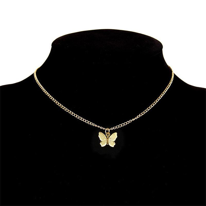 Skorter | Butterfly and Star Pendant Necklace