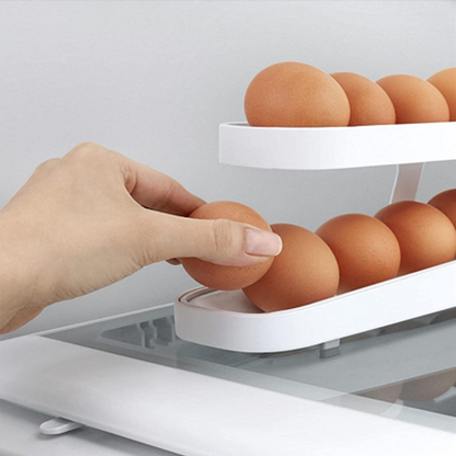 skorter | Automatic Scroll Egg Shelf Holder Storage Box