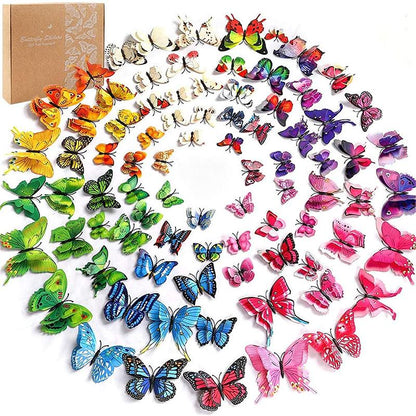 Skorter | 3D Butterfly Wall Mosaic Sticker
