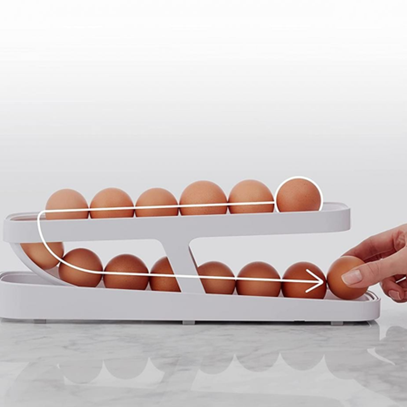 Skorter | Automatic Scroll Egg Holder Storage Box