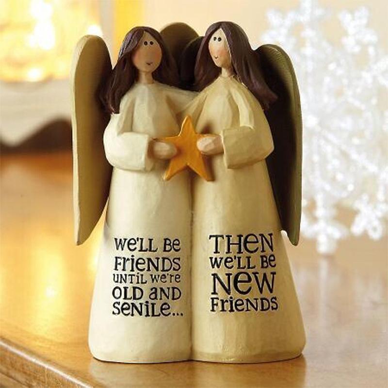 skorter | Friendship Gifts Statue - Hand-Painted Sculptures Ornament