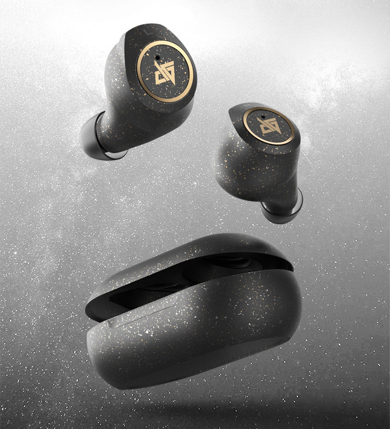 Skorter | Bluetooth 5.0 Wireless Headset with Touch Control, Noise Reduction, Fast Connection, HiFi Sound Quality, & IPX5 Waterproof, for Home, Office & School (Starry Black)