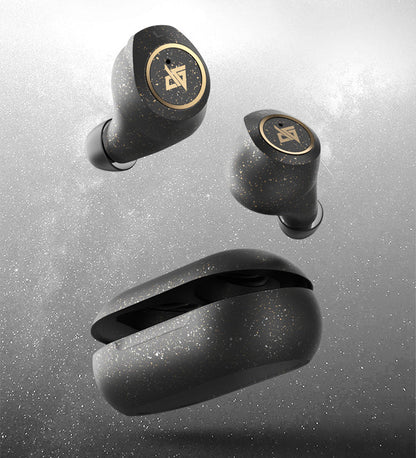 Skorter | Bluetooth 5.0 Wireless Headset with Touch Control, Noise Reduction, Fast Connection, HiFi Sound Quality, & IPX5 Waterproof, for Home, Office & School (Starry Black)