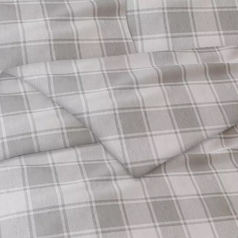 Skorter | 3-piece: Bibb Home Heavyweight Flannel Duvet Cover Set