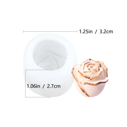 skorter | 3d Silicone Rose Shape Ice Cube Tray