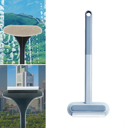 skorter | Double-sided window cleaning brush glass wiper, multifunctional pet hair lint remover