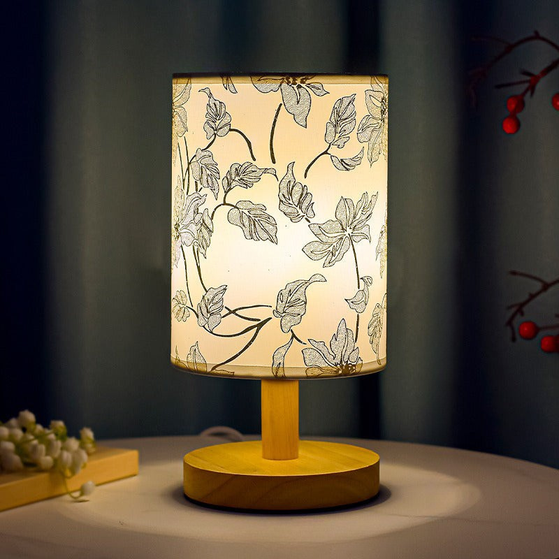 Skorter | ZenGlow - Decorative Japanese Table Lamp with Wooden Base – Mood Lighting