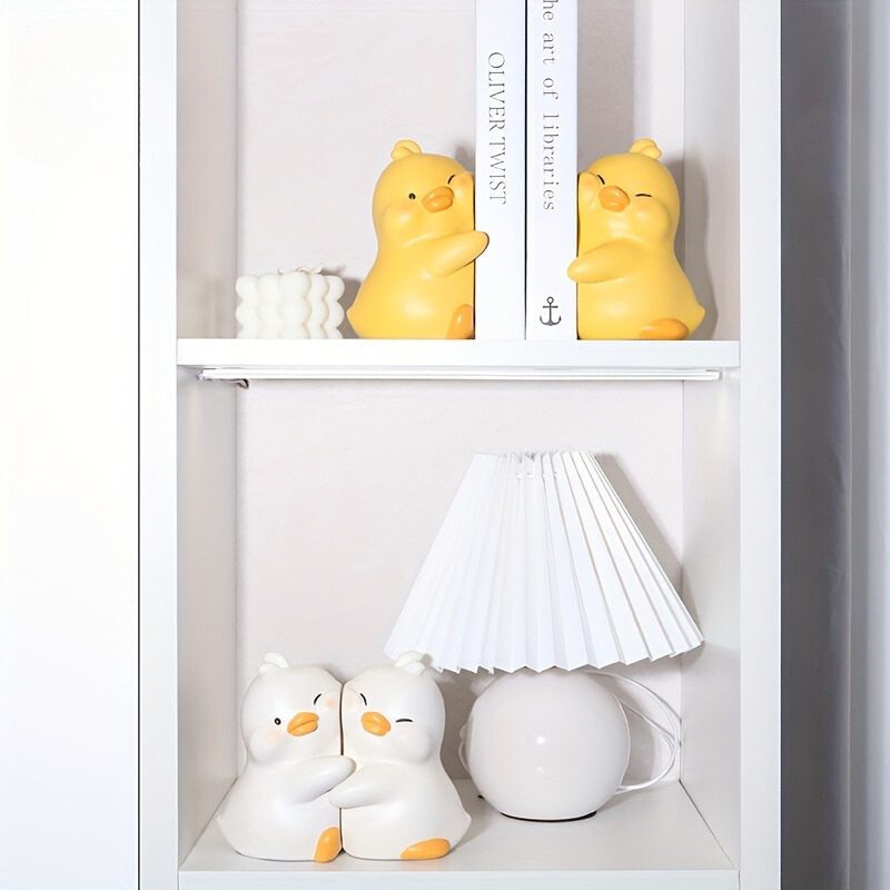 Skorter | AnimalDecor - Set of Cute Animal Bookends - Duck, Elephant, Panda