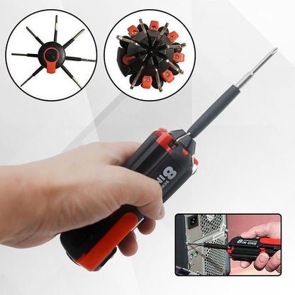 Skorter | 8 Screwdrivers in 1 Tool with Work Light and Flashlight