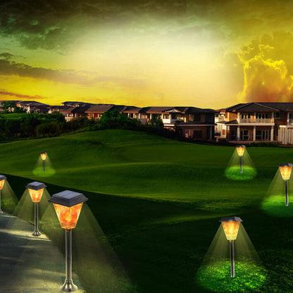 Skorter | Solar Flame Lawn Light LED Outdoor Ground Lawn Stake Light