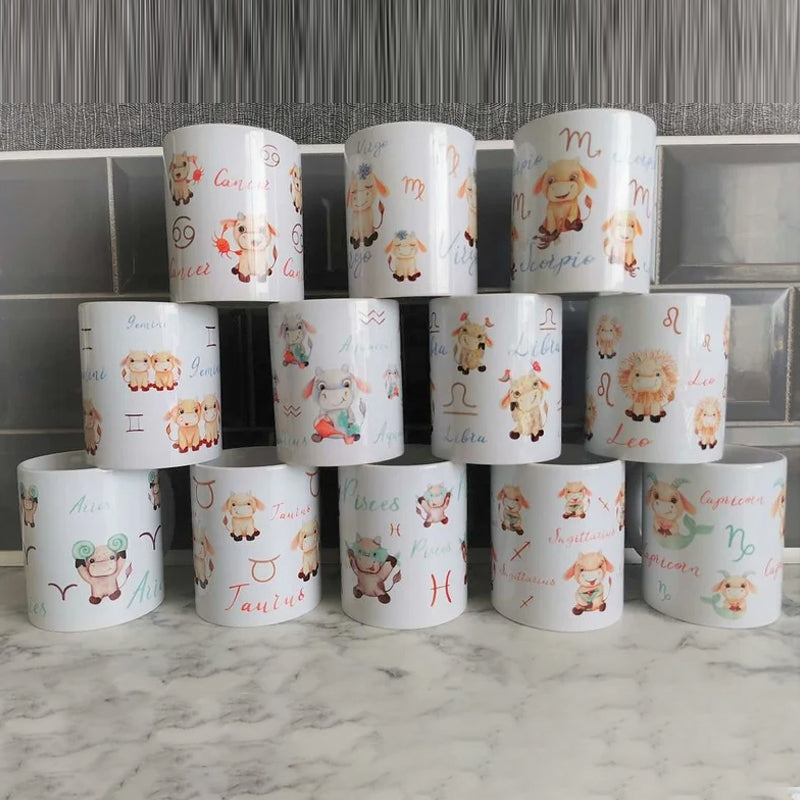 skorter | Cartoon Zodiac Mugs Horoscope Gift