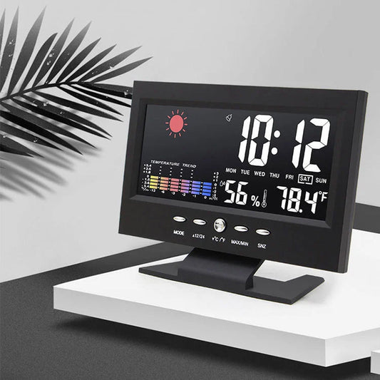 Skorter | LED Alarm Clock with Temperature and Humidity Monitoring