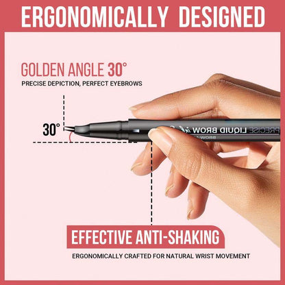 Skorter | 2-in-1 Dual-Ended Eyebrow Pencil with Micro-Fork Tip Applicator and Precise Brush Tip