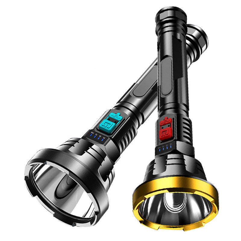 Skorter | 90000LM LED flashlight – Tactical searchlight with USB charging and super bright lighting