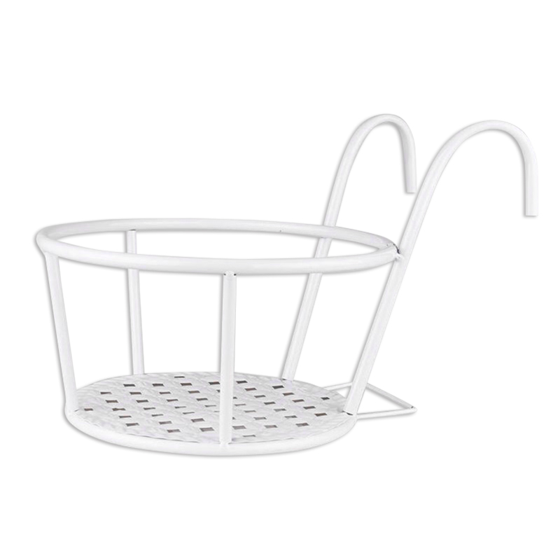 Skorter | Hanging Plant Basket made of Metal – Balcony Planter Pot with Hook for Garden and Terrace
