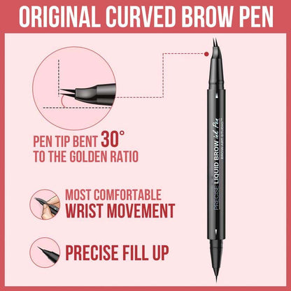 Skorter | 2-in-1 Dual-Ended Eyebrow Pencil with Micro-Fork Tip Applicator and Precise Brush Tip