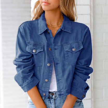 Skorter | 2022 WOMEN LONGSLEEVE CASUAL JACKETS DENIM JACKET