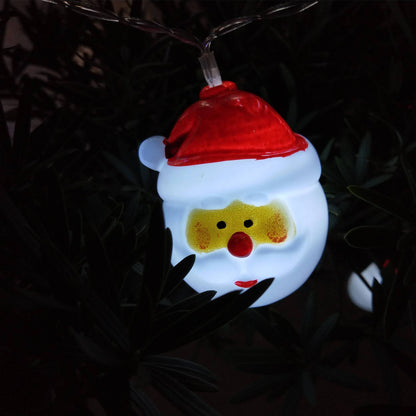 Skorter | Santa Claus String Lights for the Terrace Party Decoration 10/20 Battery String Lights