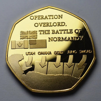 Skorter | D-DAY LANDINGS 1944 24ct Gold Commemorative Coin