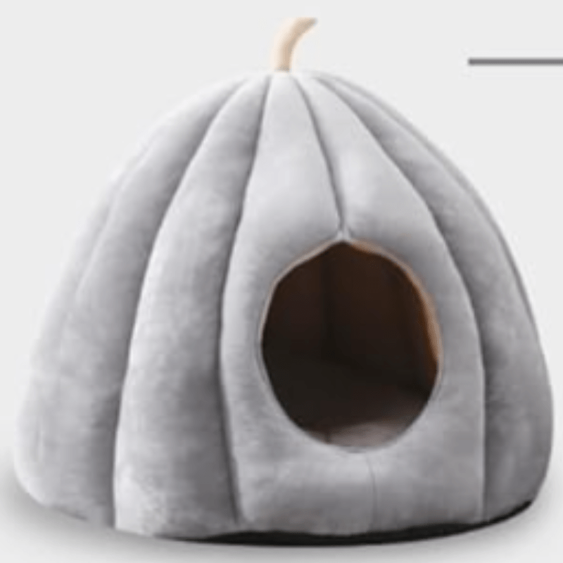 Skorter | CozyNest Pumpkin Cat Bed – Warm, Washable & Comfortable Cat Hideaway