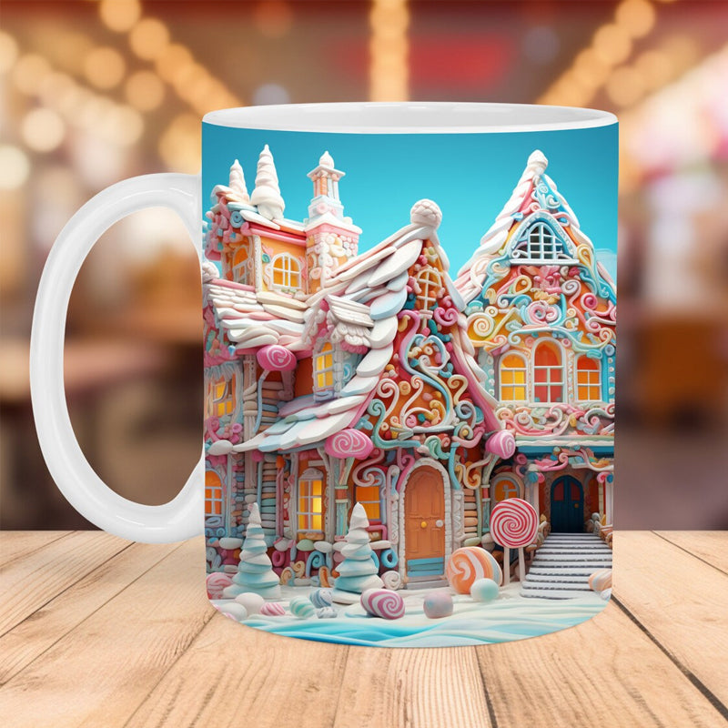 skorter | 3d Christmas Gingerbread Man Ceramic Coffee Mug