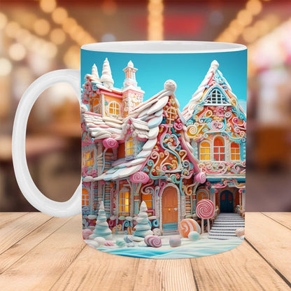 skorter | 3d Christmas Gingerbread Man Ceramic Coffee Mug