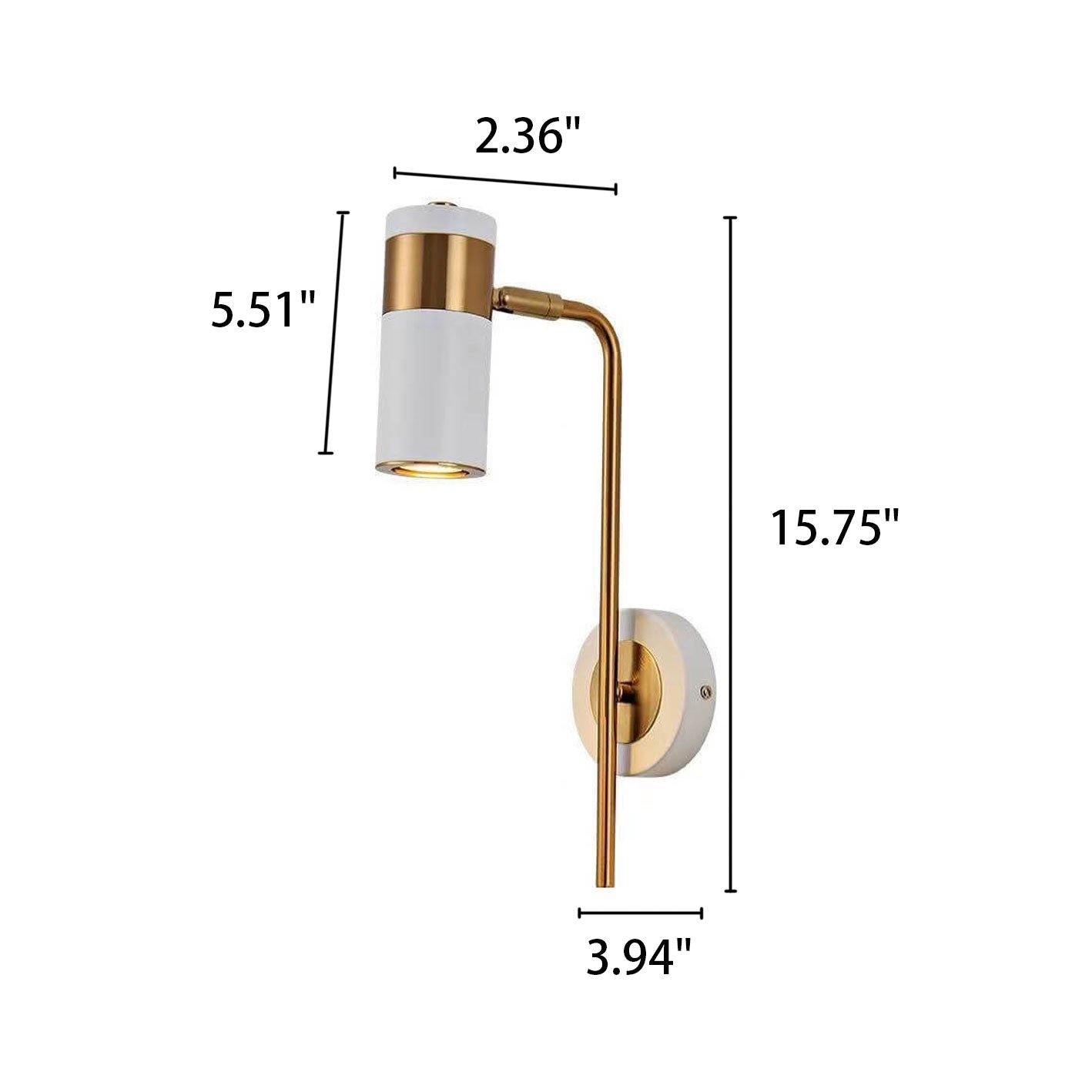 Skorter | Modern minimalist spotlight rotatable LED wall lamp made of iron