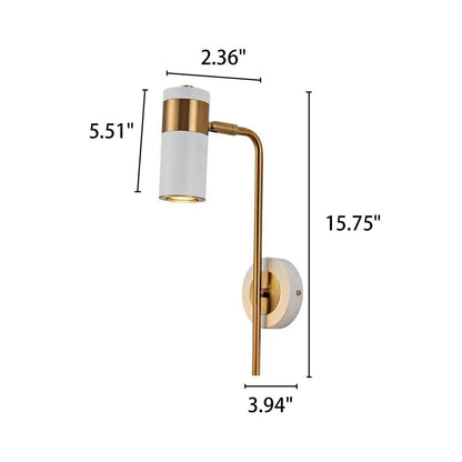 Skorter | Modern minimalist spotlight rotatable LED wall lamp made of iron