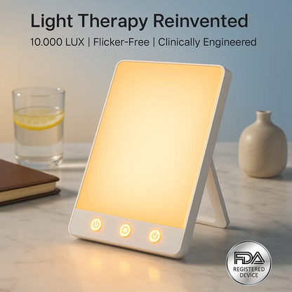Skorter | SAD Therapy Lamp | Light Therapy for Seasonal Affective Disorder, Mood Enhancement & Energy Boosting