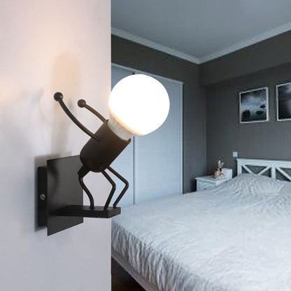 Skorter | Modern LED Wall Lamp White/Black for Bathroom and Living Room