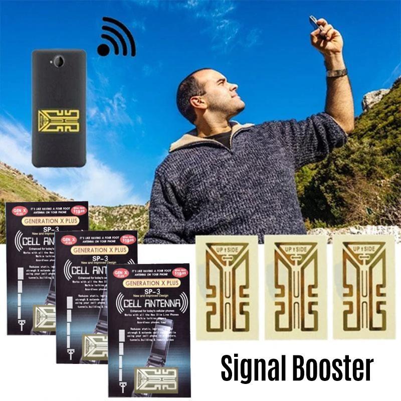 Skorter | Compact Universal Signal Booster Sticker for Mobile Phones – 1.5 m Antenna Effect