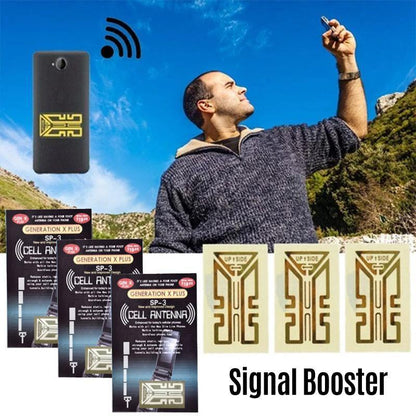 Skorter | Compact Universal Signal Booster Sticker for Mobile Phones – 1.5 m Antenna Effect
