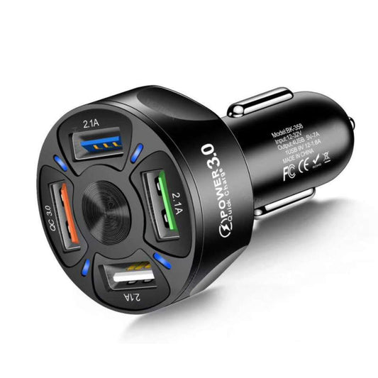 Skorter | 4 Ports USB Car Charger Fast Charging