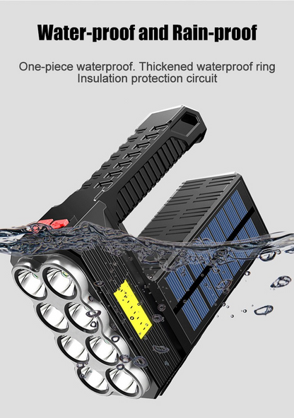 Skorter | Solar LED Flashlight – Waterproof, powerful handheld spotlight with lithium battery