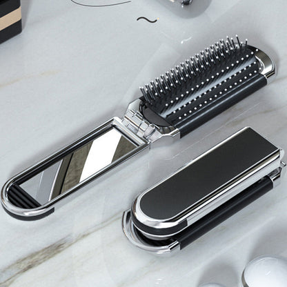 Skorter | MirrorFlex Travel Mirror Hair Brush | Foldable & Compact | Practical Styling on the Go
