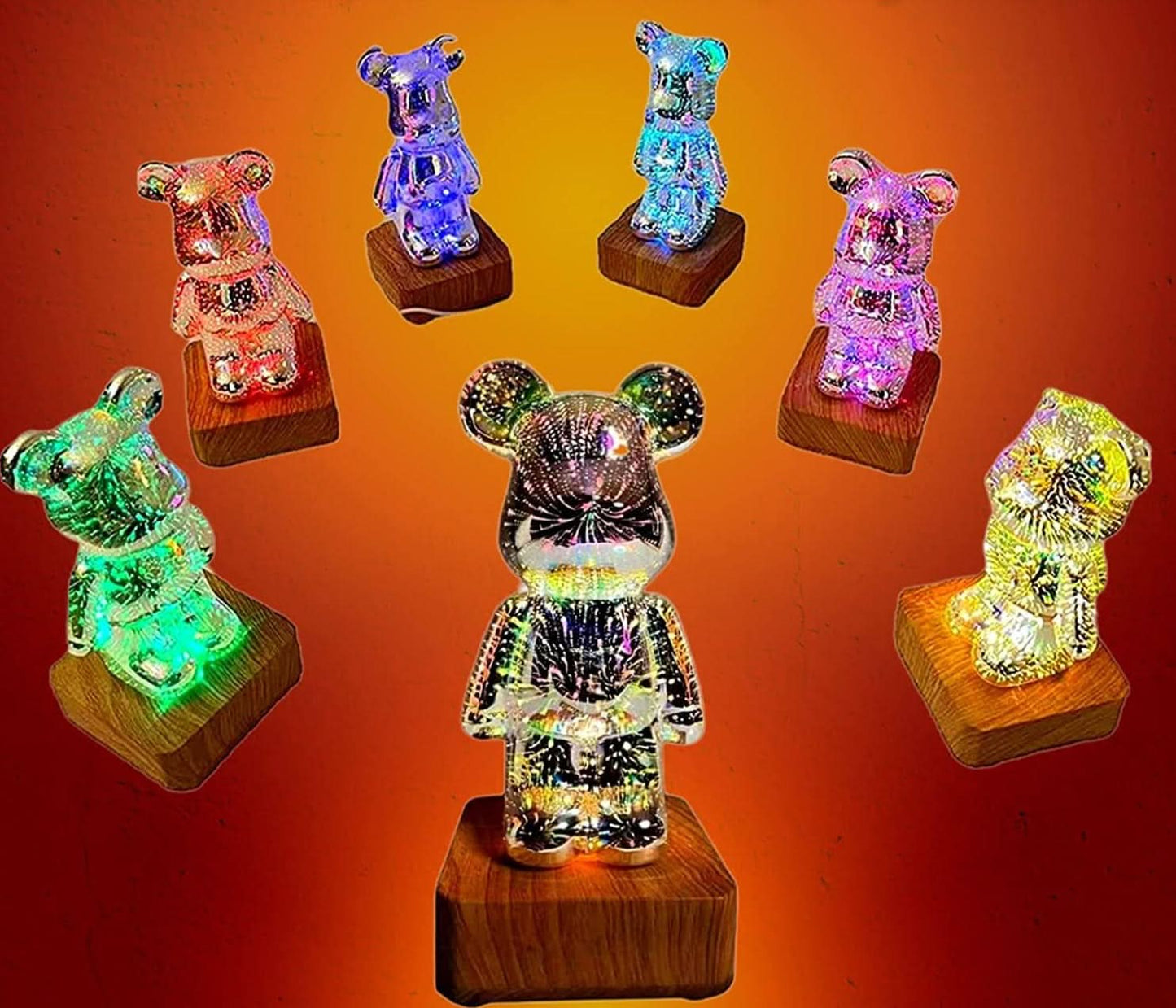 Skorter | 3d Firework Bear Lamp