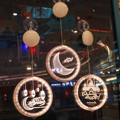Skorter | Eid Ramadan Moon Castle LED Decorative Window Light
