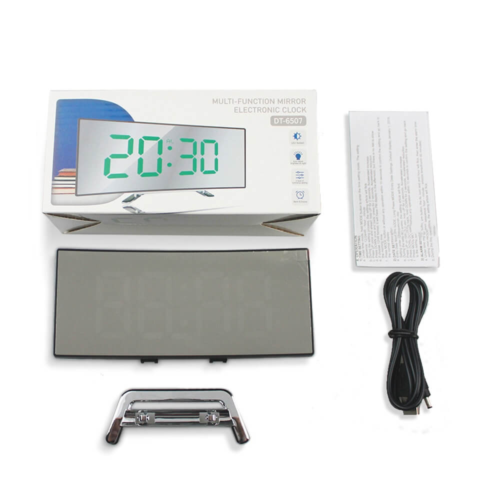 Skorter | Curved LED Digital Alarm Clock - Rass