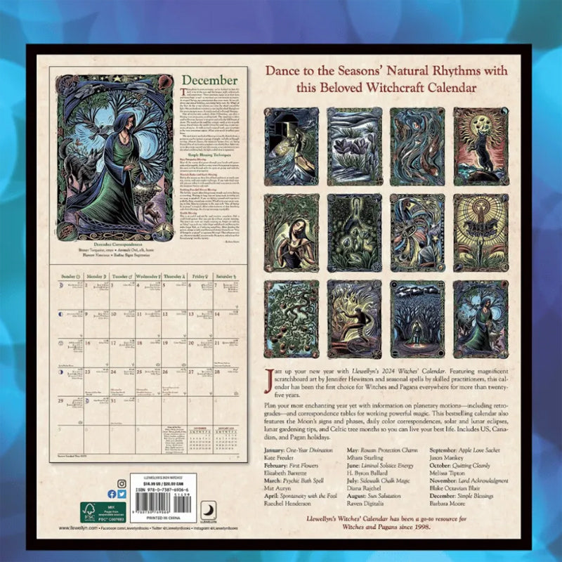 skorter | 2024 Witch Wall Calendar