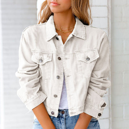 Skorter | 2022 WOMEN LONGSLEEVE CASUAL JACKETS DENIM JACKET