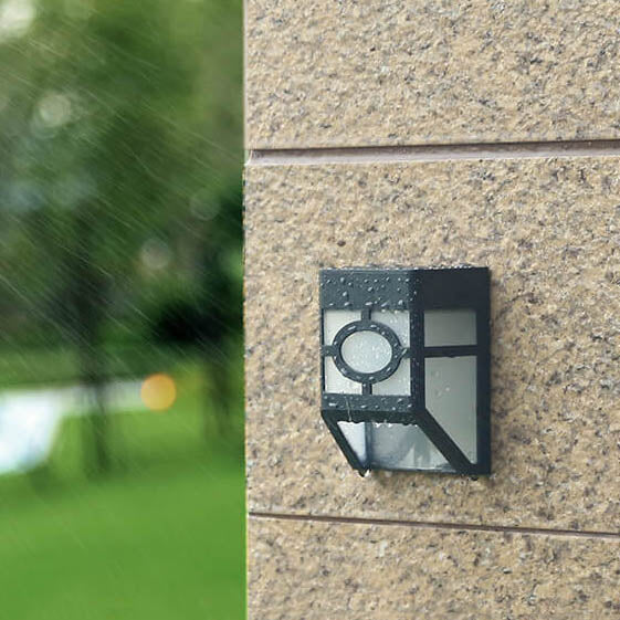 Skorter | Retro Solar Square Waterproof Outdoor LED Garden Fence Wall Lamp