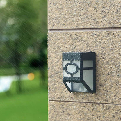 Skorter | Retro Solar Square Waterproof Outdoor LED Garden Fence Wall Lamp
