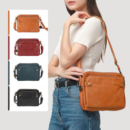 Skorter | Three-Layer-Leather-Crossbody-Shoulder- & Clutch-Bag