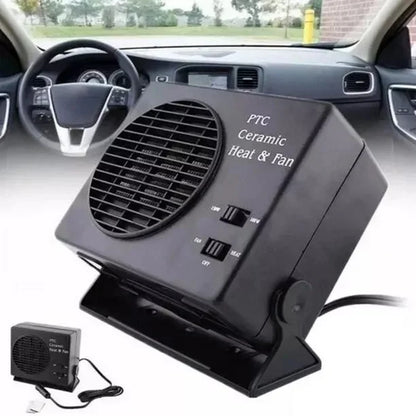 Skorter | 12V Ceramic Car Heater | 150W-300W Portable Fan with Automatic Thermostat for Winter Use in Vehicles
